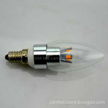 3w dimmable SMD5630 led candle light with E14&E27&E12 base